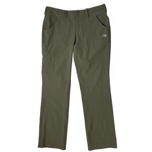 The North Face Olive Green Outdoor Casual Hiking Pants Women's Size 6